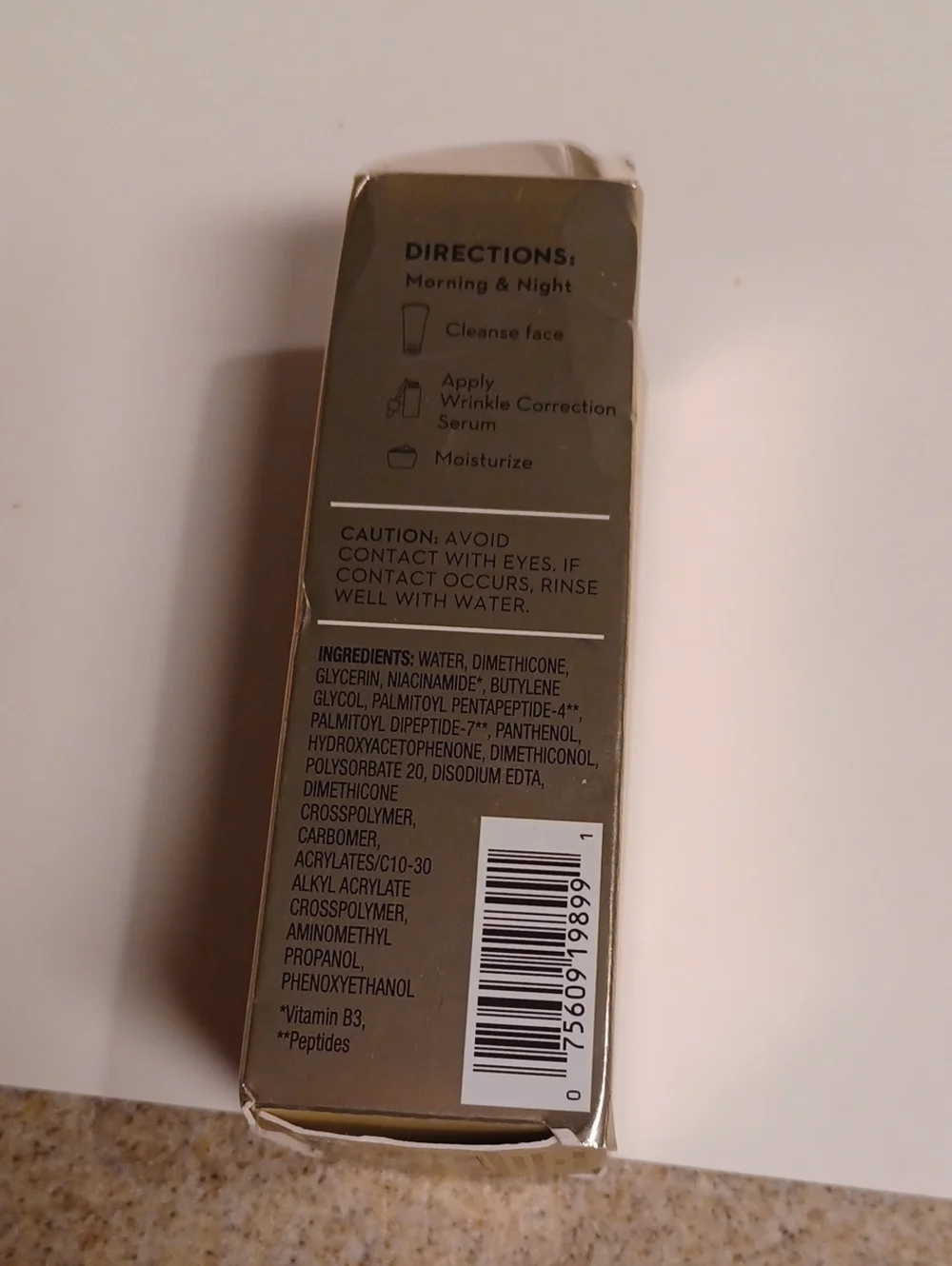 > New OLAY Wrinkle Correction Serum B3+peptides